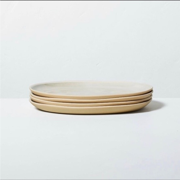 4pk 9" Tonal Bamboo-Melamine Salad Plate Natural/Cream -Hearth & Hand Magnolia - Picture 2 of 5